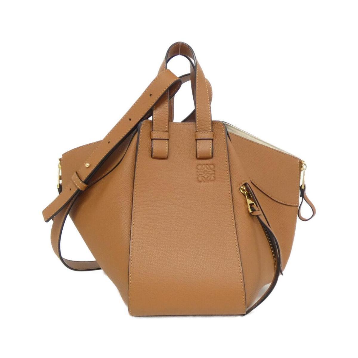 Loewe Hammock Soft Grain Leather Shoulder Bag Brown